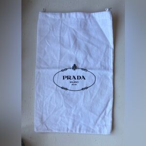 Prada White Dust Bag